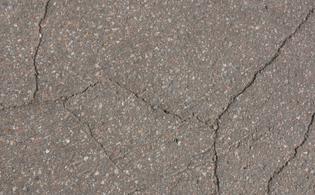 multiple cracks in asphalt 